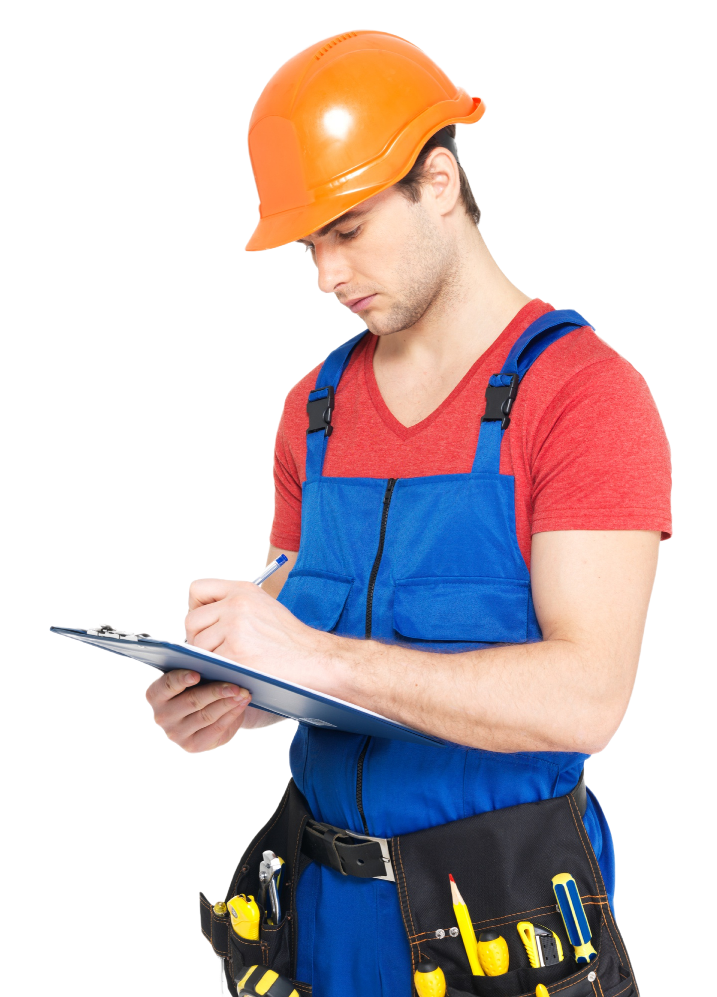 portrait of worker with tools